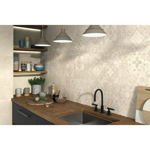Energy Patchwork Ivory Mate Rect.